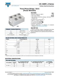 VS-130MT160C Datasheet Cover