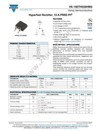 VS-15ETH03SHM3 Datasheet Cover