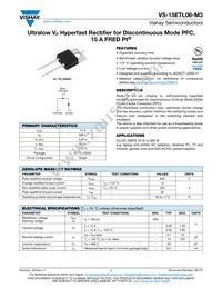 VS-15ETL06-M3 Datasheet Cover