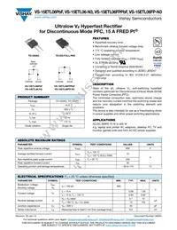 VS-15ETL06-N3 Datasheet Cover