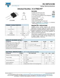 VS-15ETU12-M3 Datasheet Cover