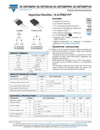 VS-15ETX06-N3 Datasheet Cover