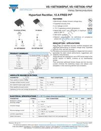 VS-15ETX06SPBF Datasheet Cover