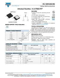 VS-15EVU06-M3/I Datasheet Cover