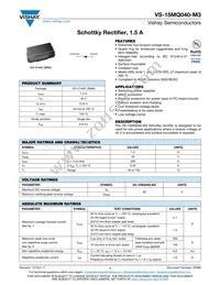 VS-15MQ040-M3/5AT Datasheet Cover