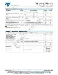 VS-16CTQ060HN3 Datasheet Page 2