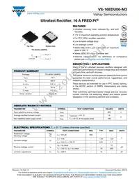 VS-16EDU06-M3/I Datasheet Cover