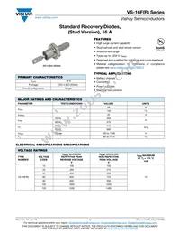 VS-16FR80M Datasheet Cover