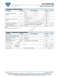 VS-19TQ015PBF Datasheet Page 2