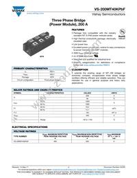 VS-200MT40KPBF Datasheet Cover