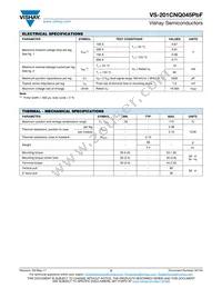 VS-201CNQ045PBF Datasheet Page 2