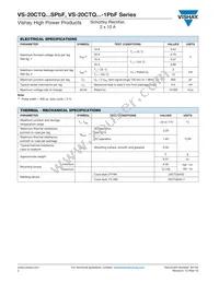 VS-20CTQ040SPBF Datasheet Page 2