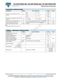 VS-20CTQ045-M3 Datasheet Page 2