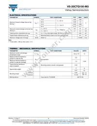 VS-20CTQ150-M3 Datasheet Page 2