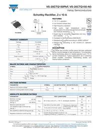VS-20CTQ150-N3 Datasheet Cover