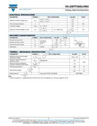 VS-20ETF06SLHM3 Datasheet Page 2
