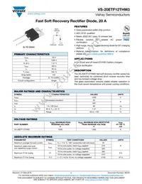 VS-20ETF12THM3 Datasheet Cover