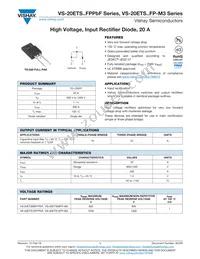 VS-20ETS12FPPBF Datasheet Cover