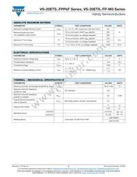 VS-20ETS12FPPBF Datasheet Page 2