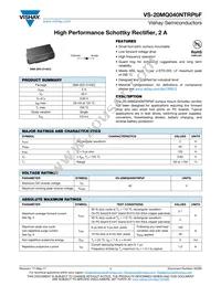 VS-20MQ040NPBF Datasheet Cover