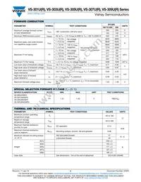 VS-303URA250 Datasheet Page 2