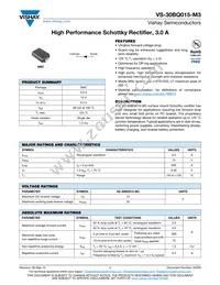 VS-30BQ015-M3/9AT Datasheet Cover