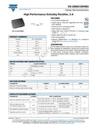 VS-30BQ100HM3/9AT Datasheet Cover