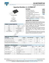 VS-30CTH02-N3 Datasheet Cover