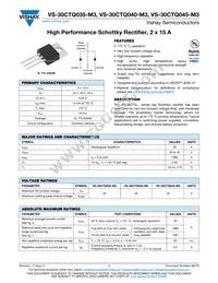 VS-30CTQ045-M3 Datasheet Cover