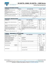 VS-30CTQ045STRRHM3 Datasheet Page 2