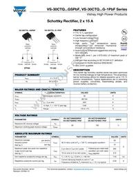 VS-30CTQ100GSPBF Datasheet Cover