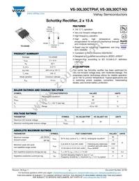 VS-30L30CTPBF Datasheet Cover