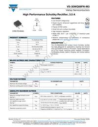 VS-30WQ06FN-M3 Datasheet Cover