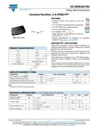 VS-3EMU06-M3/5AT Datasheet Cover