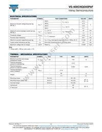VS-400CNQ045PBF Datasheet Page 2