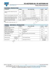 VS-40CPQ050-N3 Datasheet Page 2
