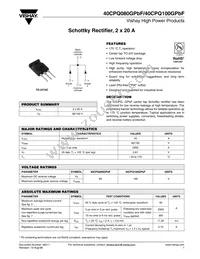 VS-40CPQ100GPBF Datasheet Cover