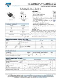 VS-40CTQ045-N3 Datasheet Cover