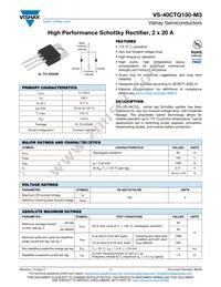 VS-40CTQ150-M3 Datasheet Cover