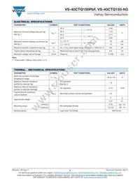 VS-40CTQ150-N3 Datasheet Page 2
