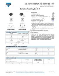 VS-40CTQ150STRLPBF Datasheet Cover