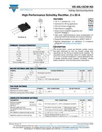 VS-40L15CWPBF Datasheet Cover