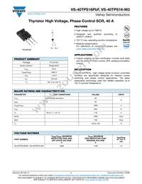 VS-40TPS16-M3 Datasheet Cover