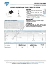 VS-40TPS16LHM3 Datasheet Cover