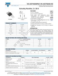 VS-42CTQ030-N3 Datasheet Cover