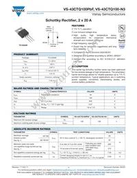 VS-43CTQ100-N3 Datasheet Cover