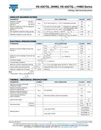 VS-43CTQ100STRRHM3 Datasheet Page 2