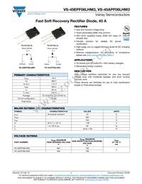 VS-45EPF06LHM3 Datasheet Cover