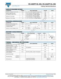 VS-45EPF12L-M3 Datasheet Page 2