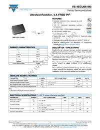 VS-4ECU06-M3/9AT Datasheet Cover